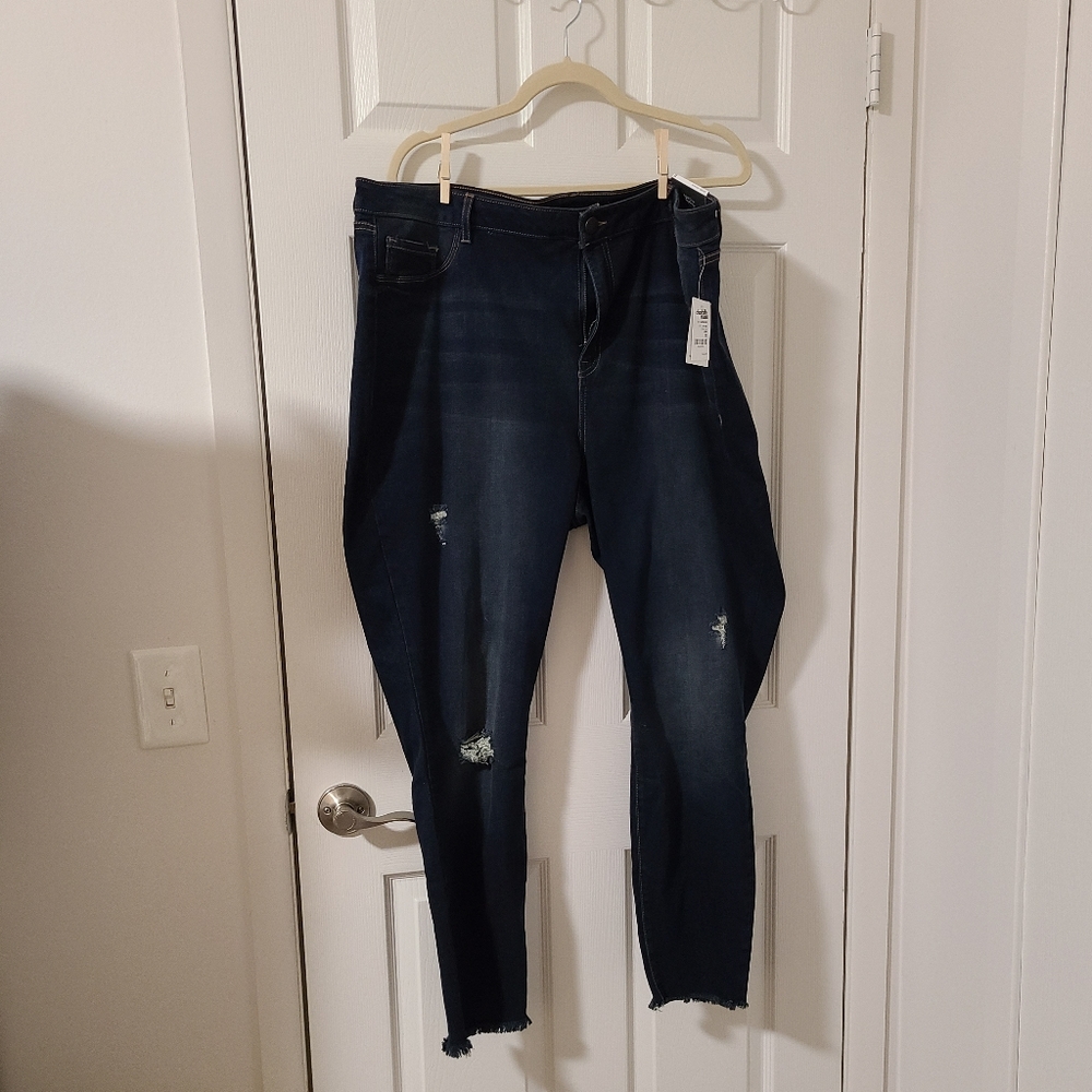 Charlotte Russe distressed skinny jeans